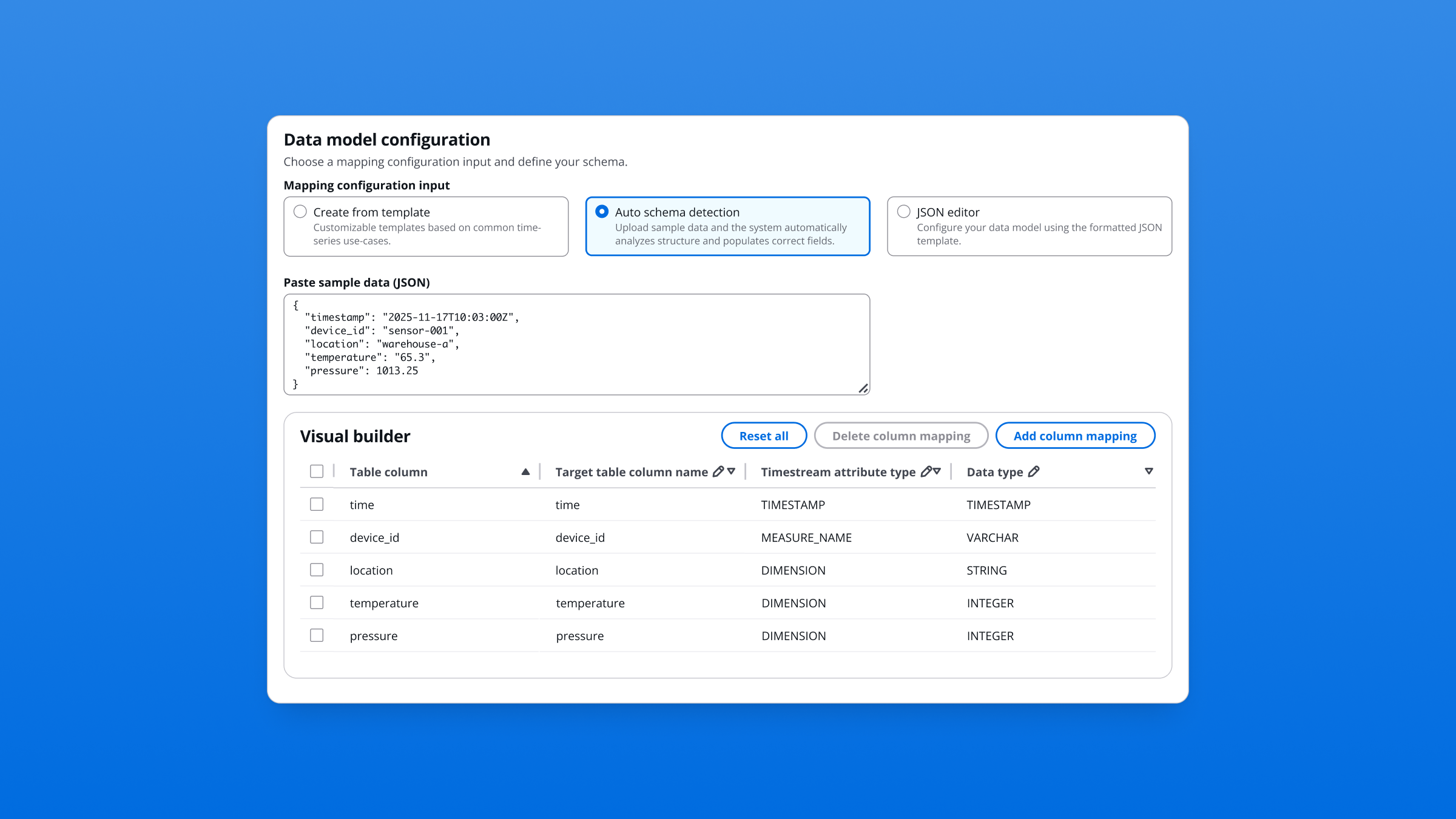 Visual Data Model Builder