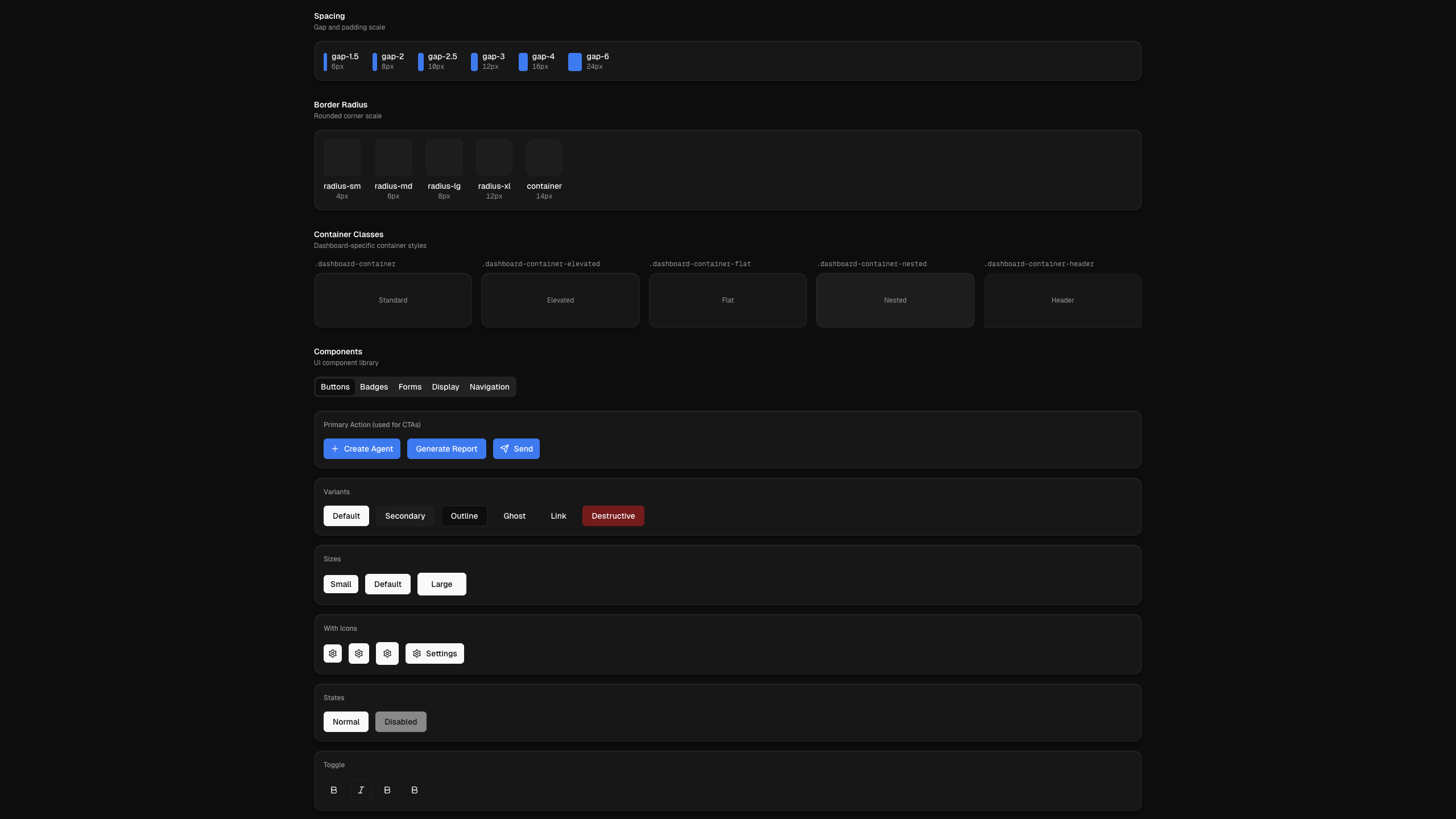 Design system — typography scale and semantic roles